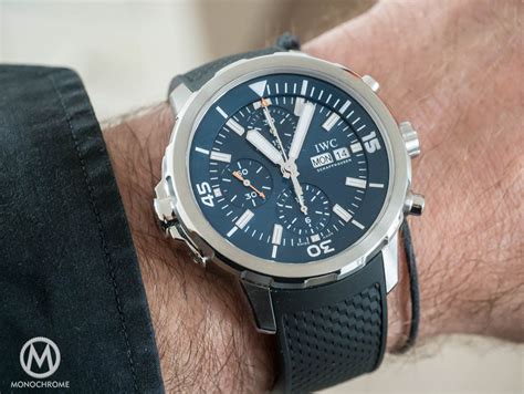 iwc aquatimer chronograph edition 'jacques yves cousteau' watch - iw376805|aquatimer chronograph review.